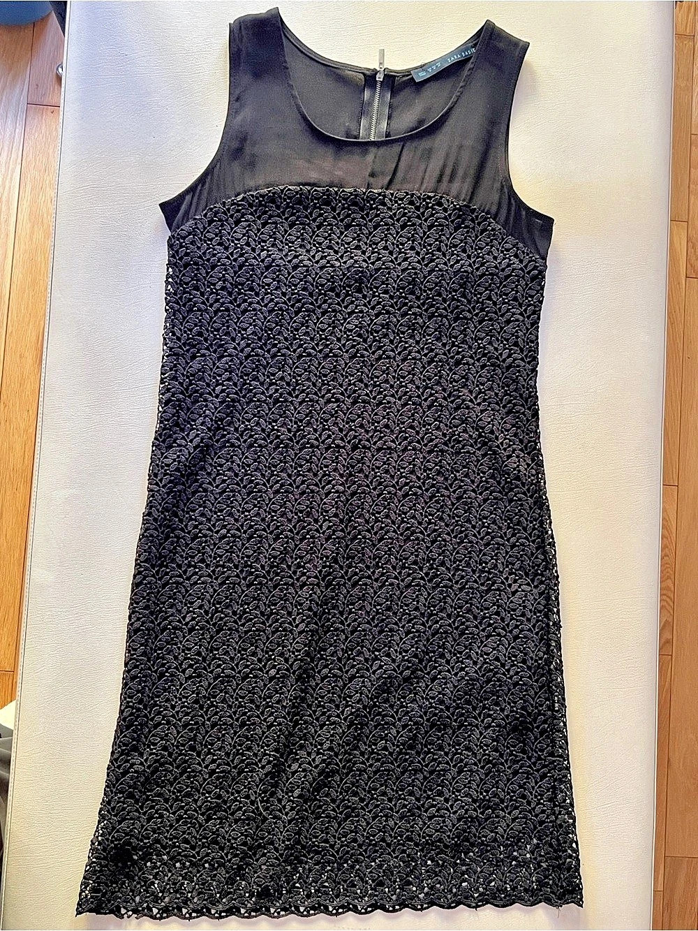 Zara Black Lace Mini Dress Size Medium Like New